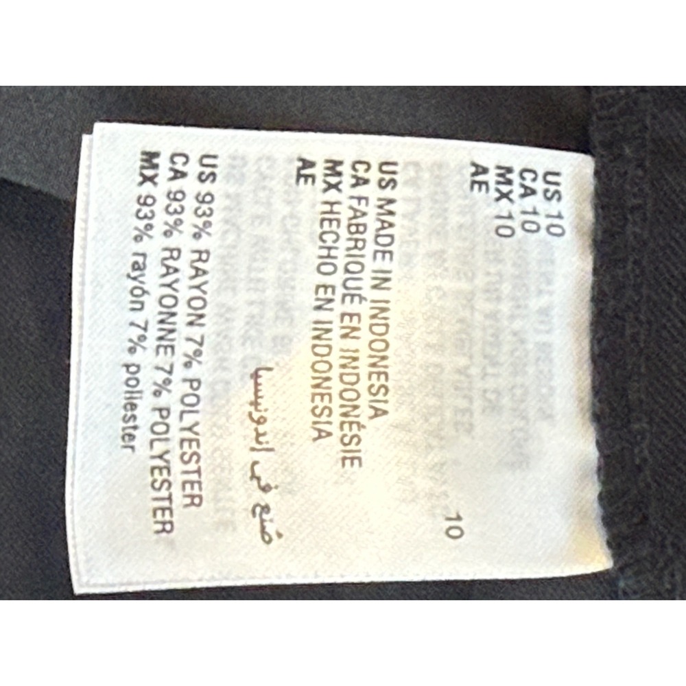 Alfani Womens Black High Rise Pleated Wide Leg Trousers Twill Dress Pants Sz 10 - Picture 11 of 13